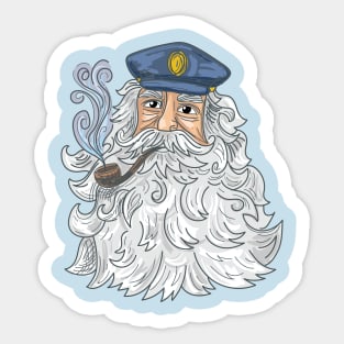 Old Sea Captain Sticker